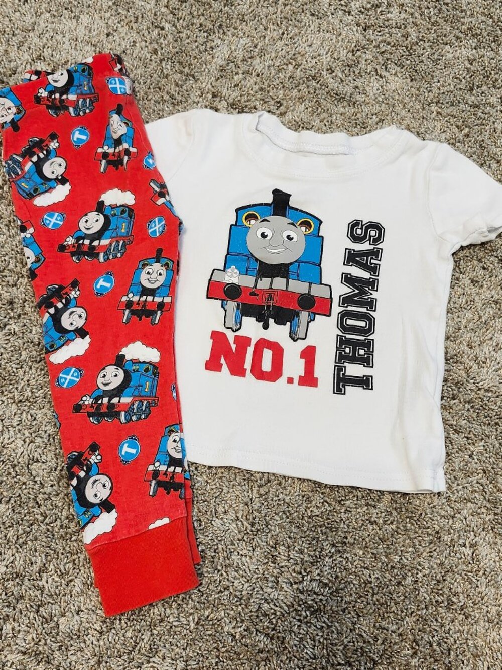 Thomas the Tank Engine Toddler Pajama Set – Size 2T – Good Used Condition
